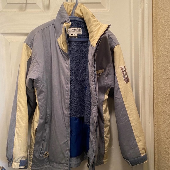 Women’s Small Periwinkle Blue & cream Columbia Convert multilayered snow jacket - Picture 2 of 12
